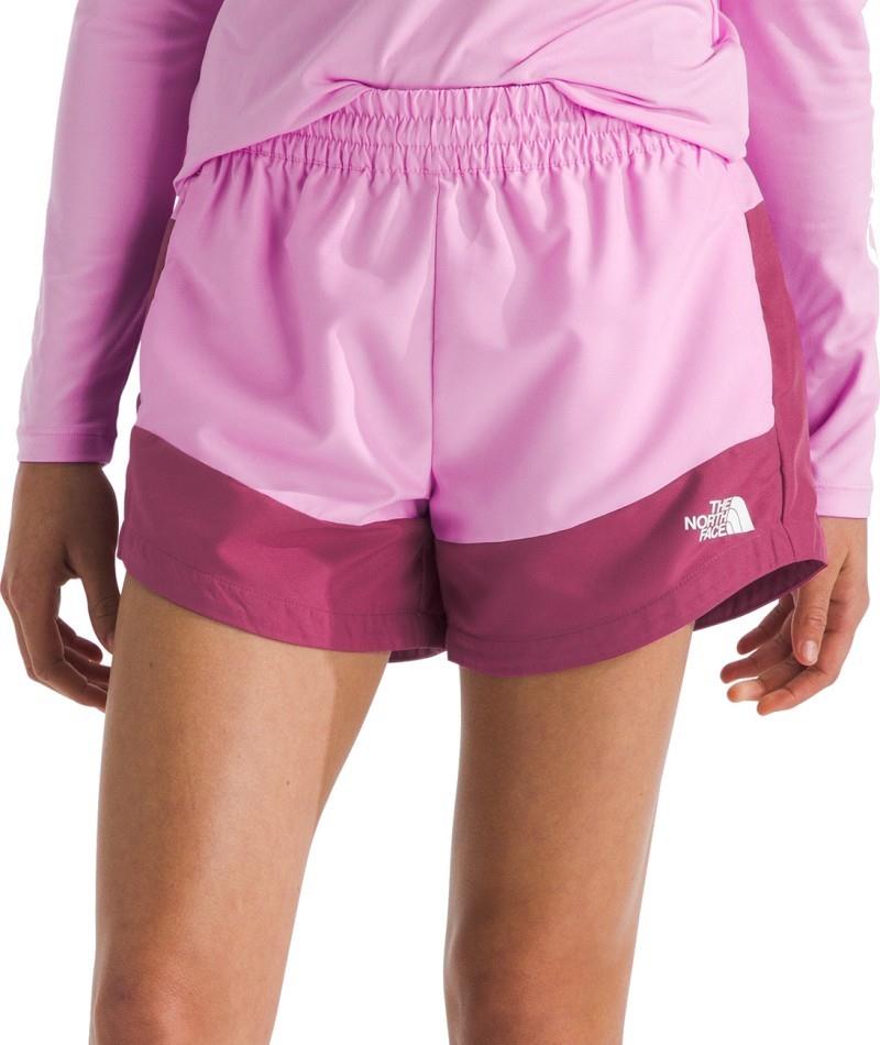 Class V Pathfinder Pull-On Shorts - Girls - cyber pink tnf topo phantom print / cyber berry tn 1