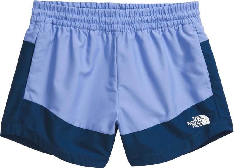Class V Pathfinder Pull-On Shorts - Girls - virtual blue tnf topo phantom print / estate blue 1