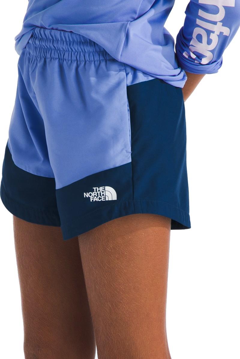 Class V Pathfinder Pull-On Shorts - Girls - virtual blue tnf topo phantom print / estate blue 1