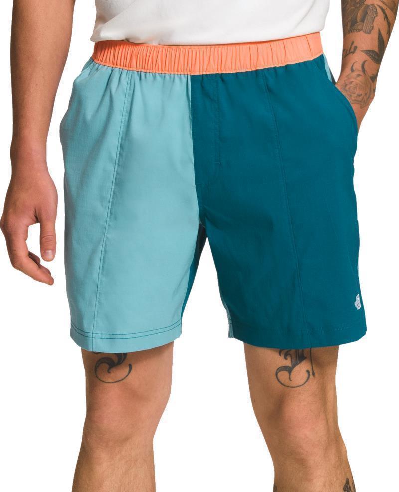 Class V Pull-On Shorts, Reg - Mens - Reef Waters / Blue Coral / Dusty Coral Orange 1