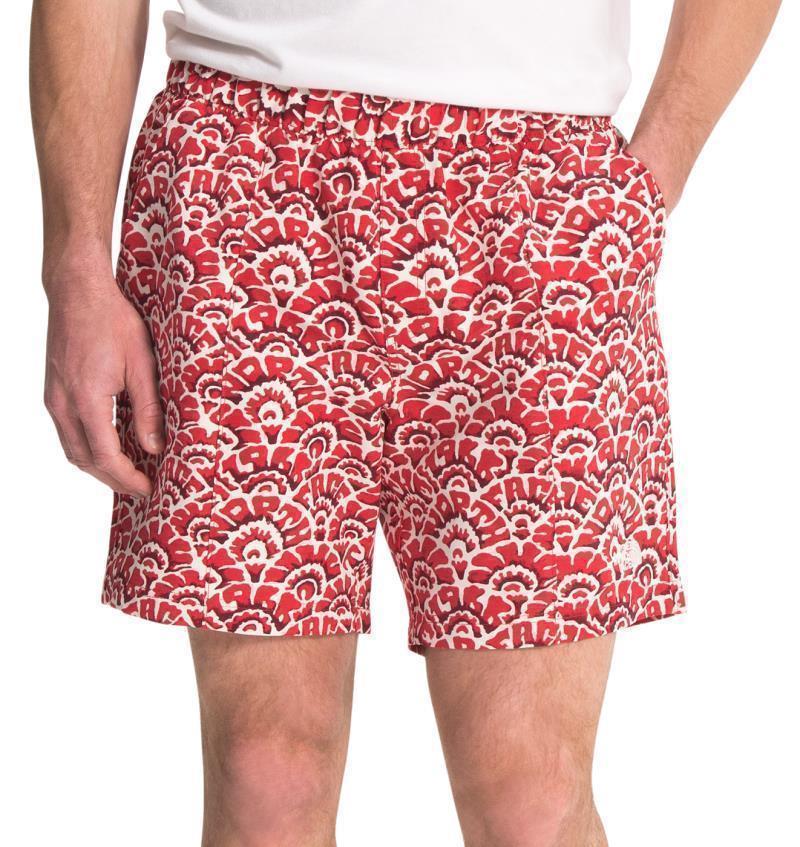 Class V Pull-On Shorts, Reg - Mens - Rococco Red Ashbury Floral Print 1