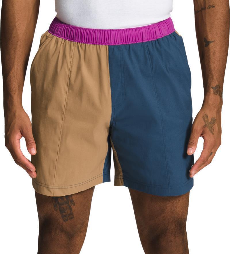 Class V Pull-On Shorts, Reg - Mens - Utility Brown / Shady Blue / Purple Cactus Flower 1