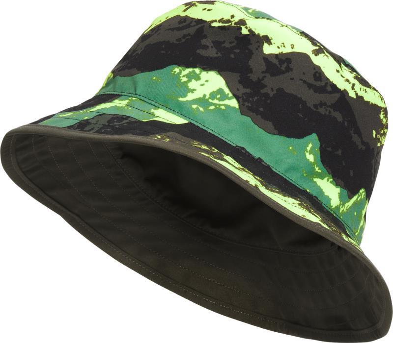 Class V Reversible Bucket - Kids - Deep Grass Green Mountain Panorama Print / New Tau 2