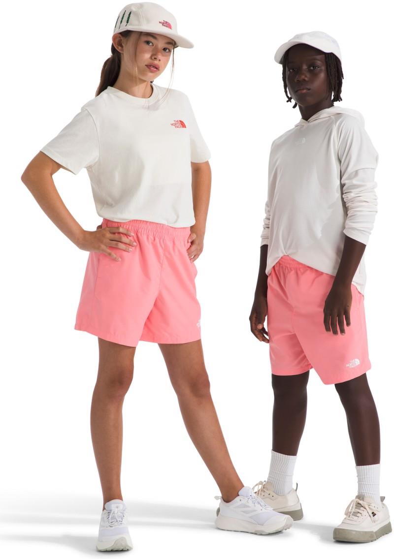 Class V Shorts, 5" Inseam - Teen - coral crush logo weather topo phantom print 1