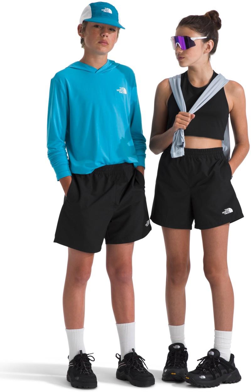 Class V Shorts, 5" Inseam - Teen - tnf black logo weather topo phantom print 1
