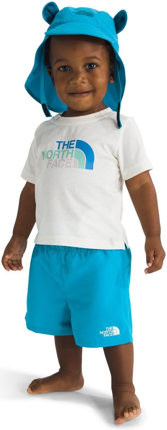 Class V Shorts - Baby - meridian blue logo weather topo phantom print 1