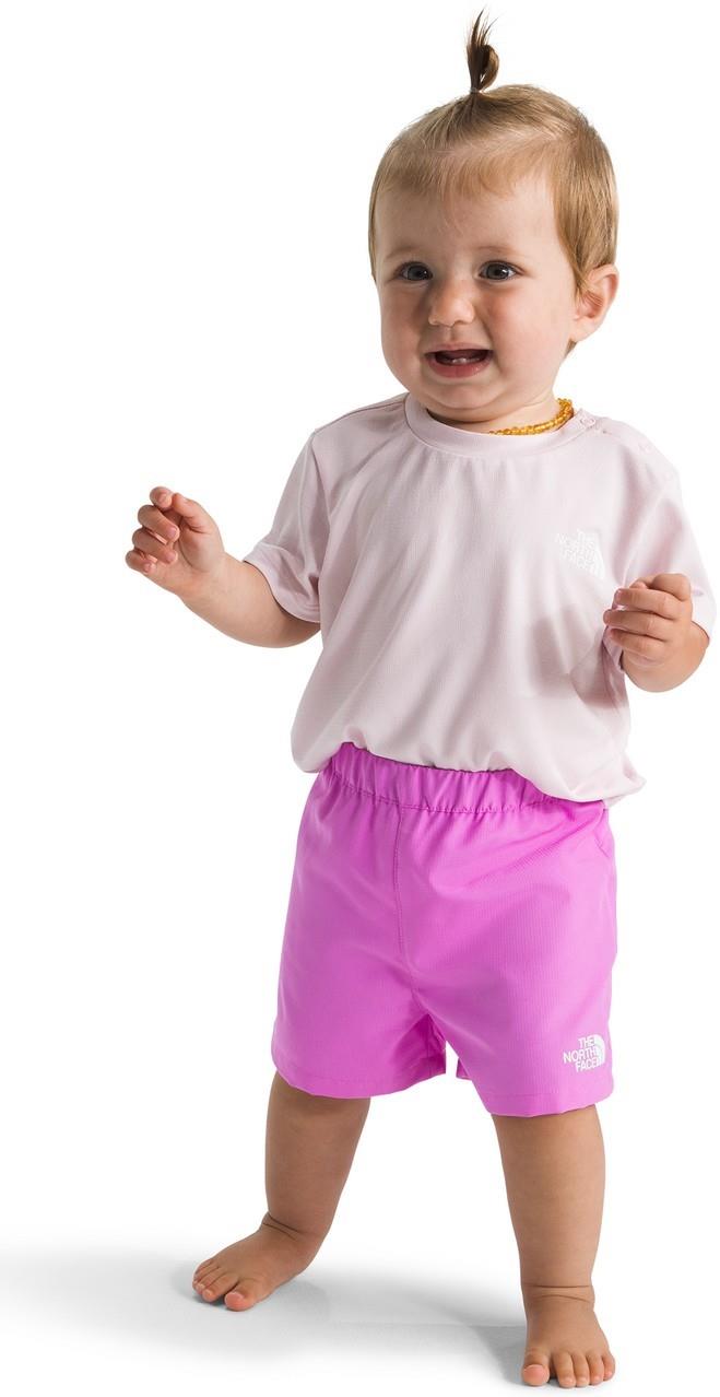 Class V Shorts - Baby - violet crocus logo weather topo phantom print 1
