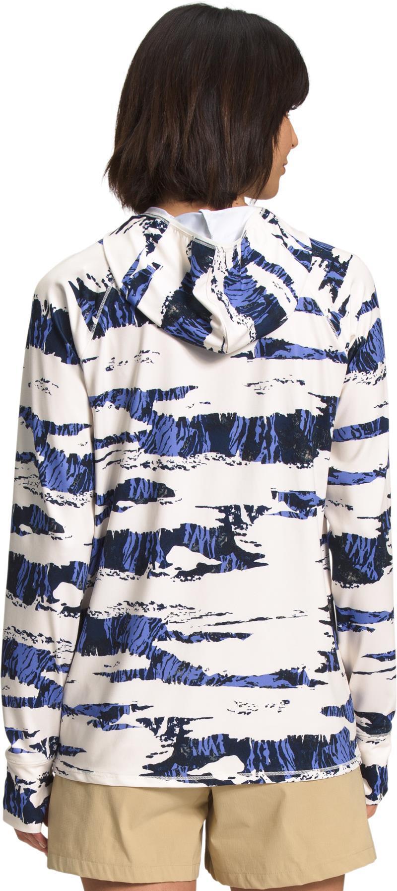 Class V Water Hoodie - Womens - Gardenia White Ravine Camo Print 3