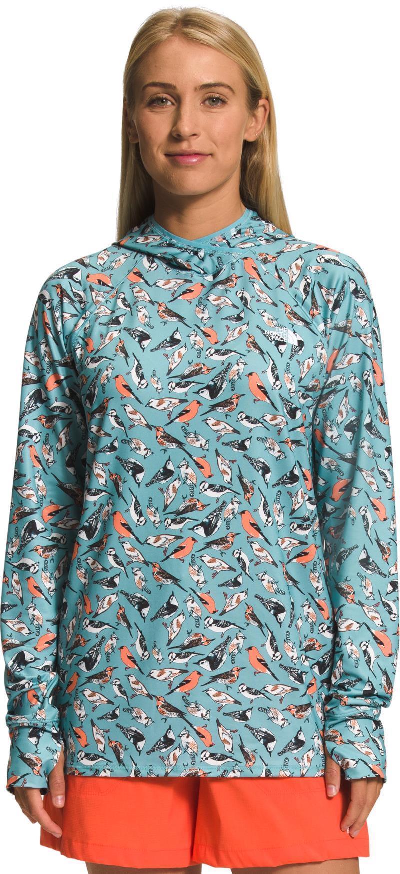 Class V Water Hoodie - Womens - Reef Waters Bird Study Print 1