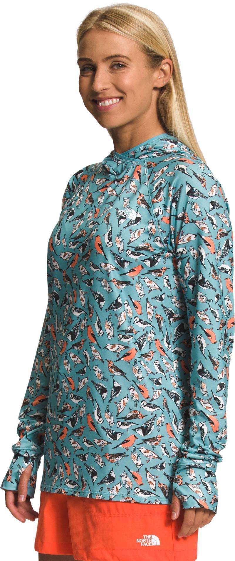 Class V Water Hoodie - Womens - Reef Waters Bird Study Print 2