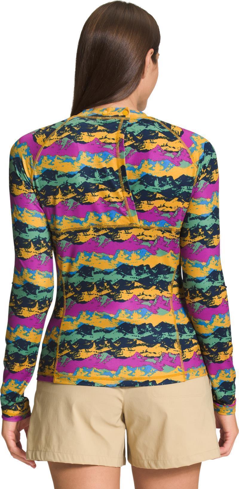 Class V Water Top - Womens - Arrowwood Yellow Mountain Panorama Print 2
