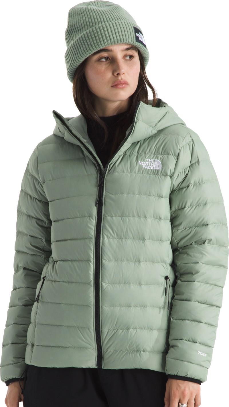 Classic Down Hooded Jacket - Womens - slate moss 1