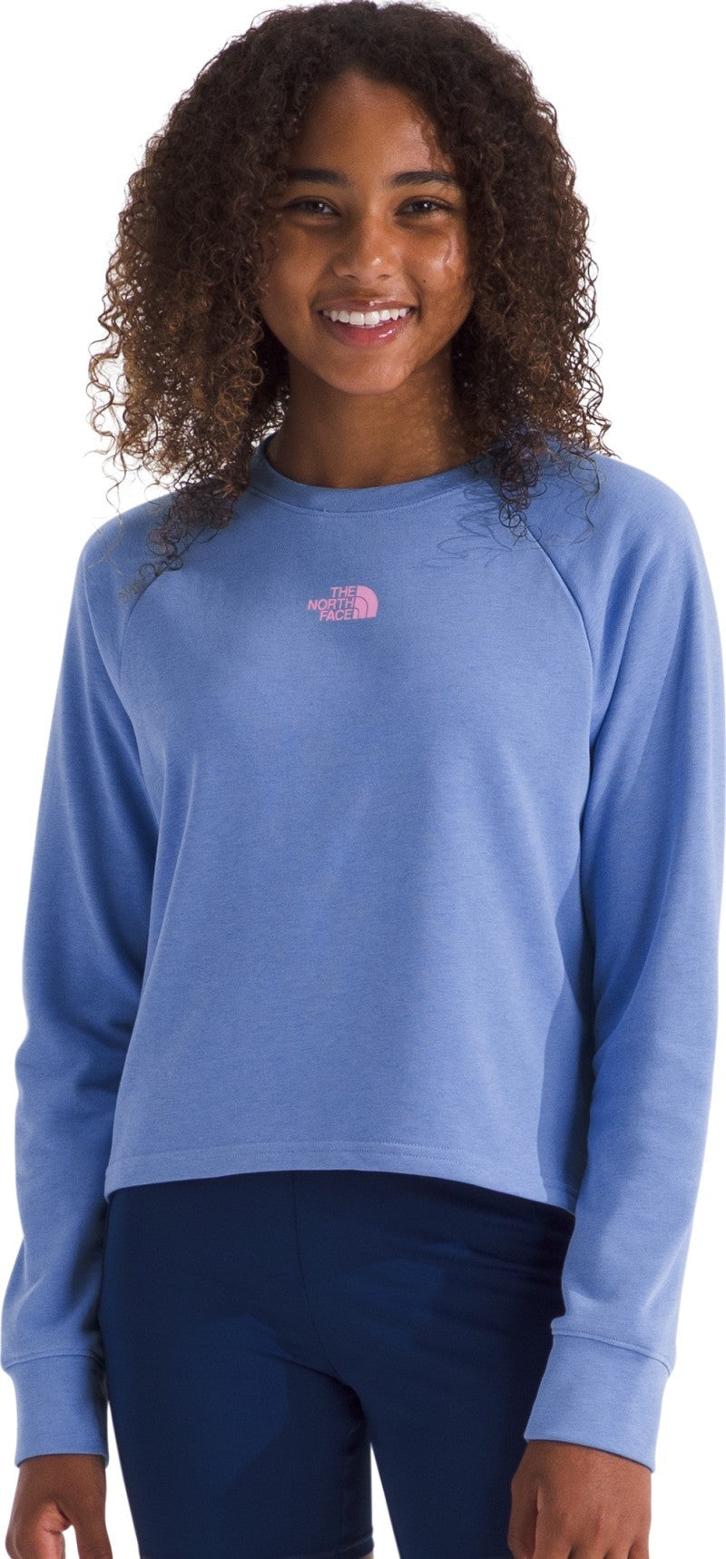 Clover Terry Crew - Girls - virtual blue 1