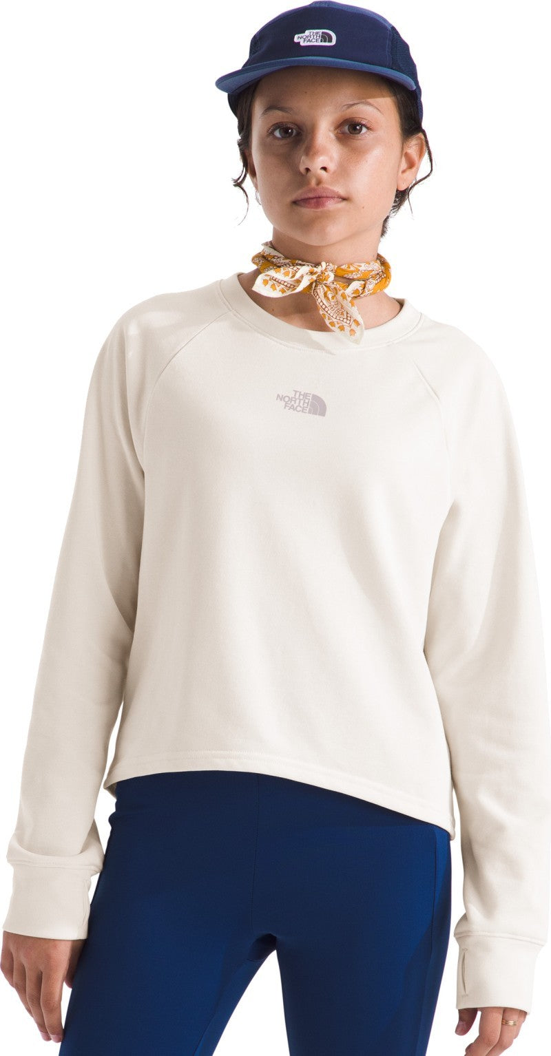Clover Terry Crew - Girls - white dune 1