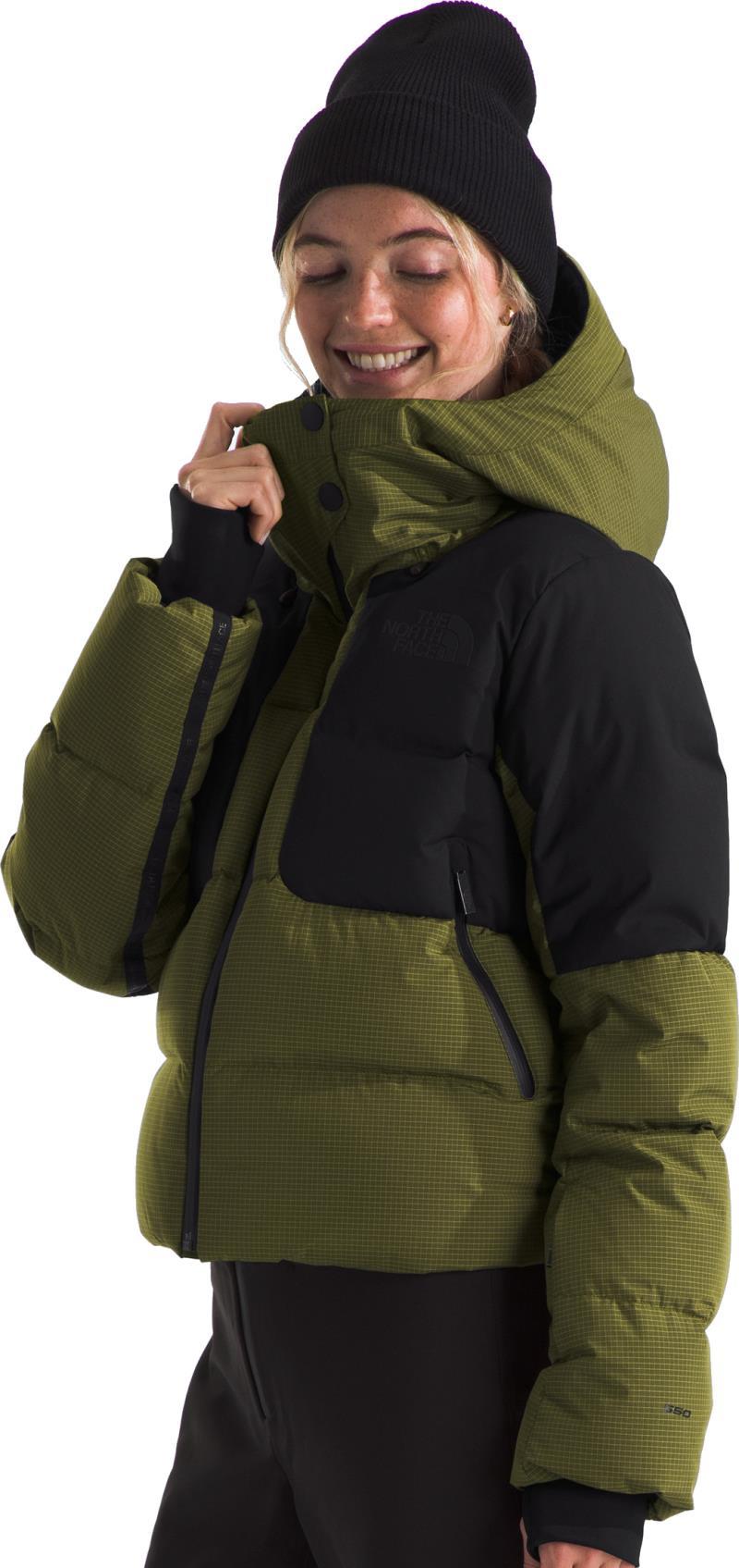 Cold Spell Cropped Down Jacket - Womens - forest olive 1