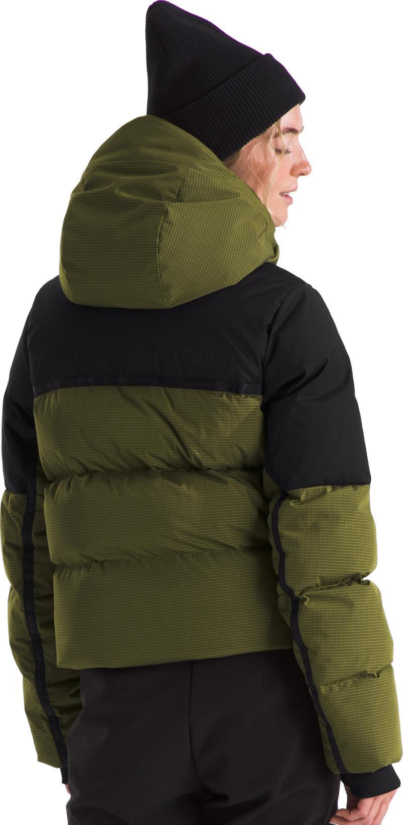 Cold Spell Cropped Down Jacket - Womens - forest olive 1