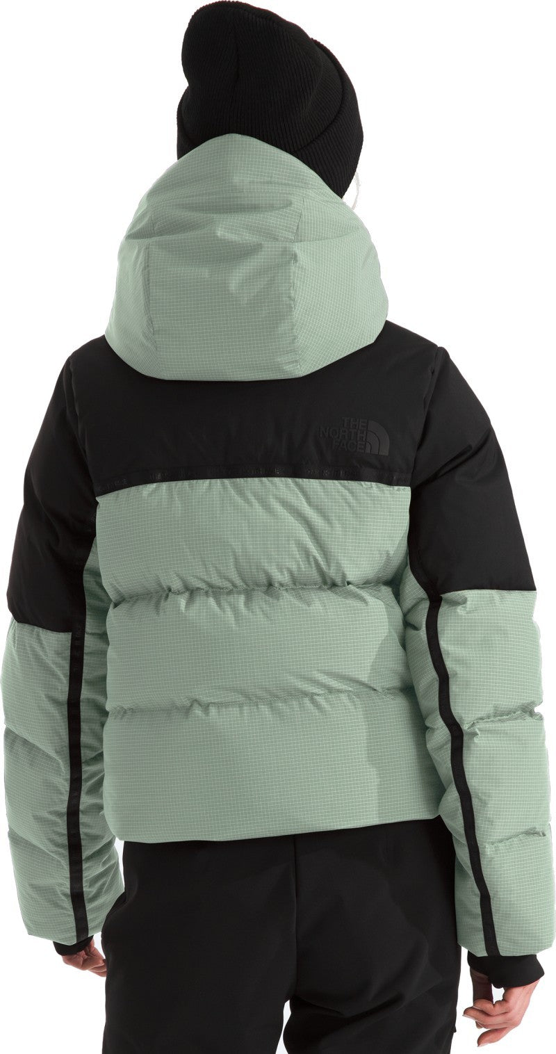 Cold Spell Cropped Down Jacket - Womens - slate moss / tnf black 1