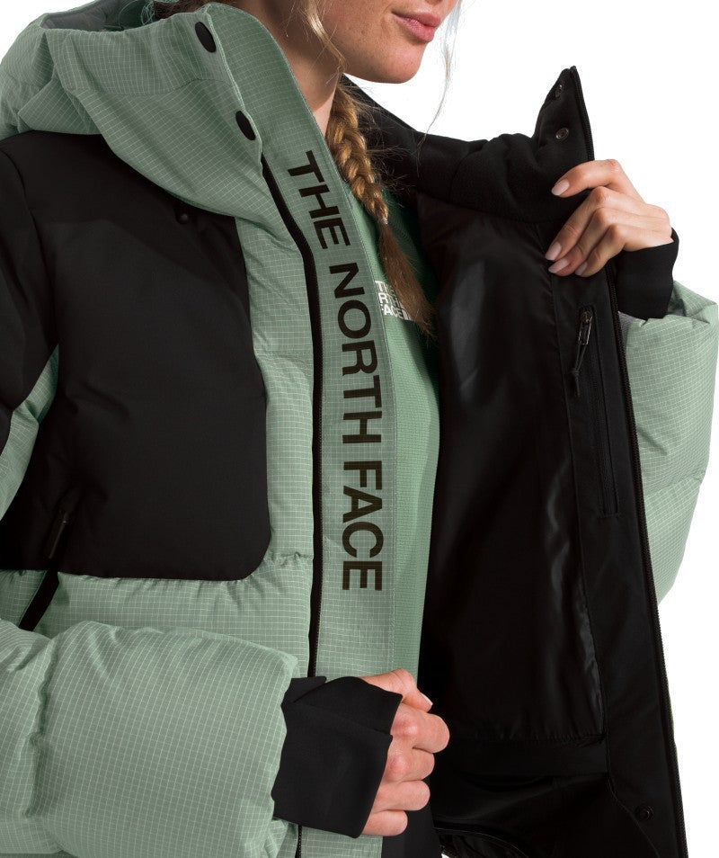 Cold Spell Cropped Down Jacket - Womens - slate moss / tnf black 1