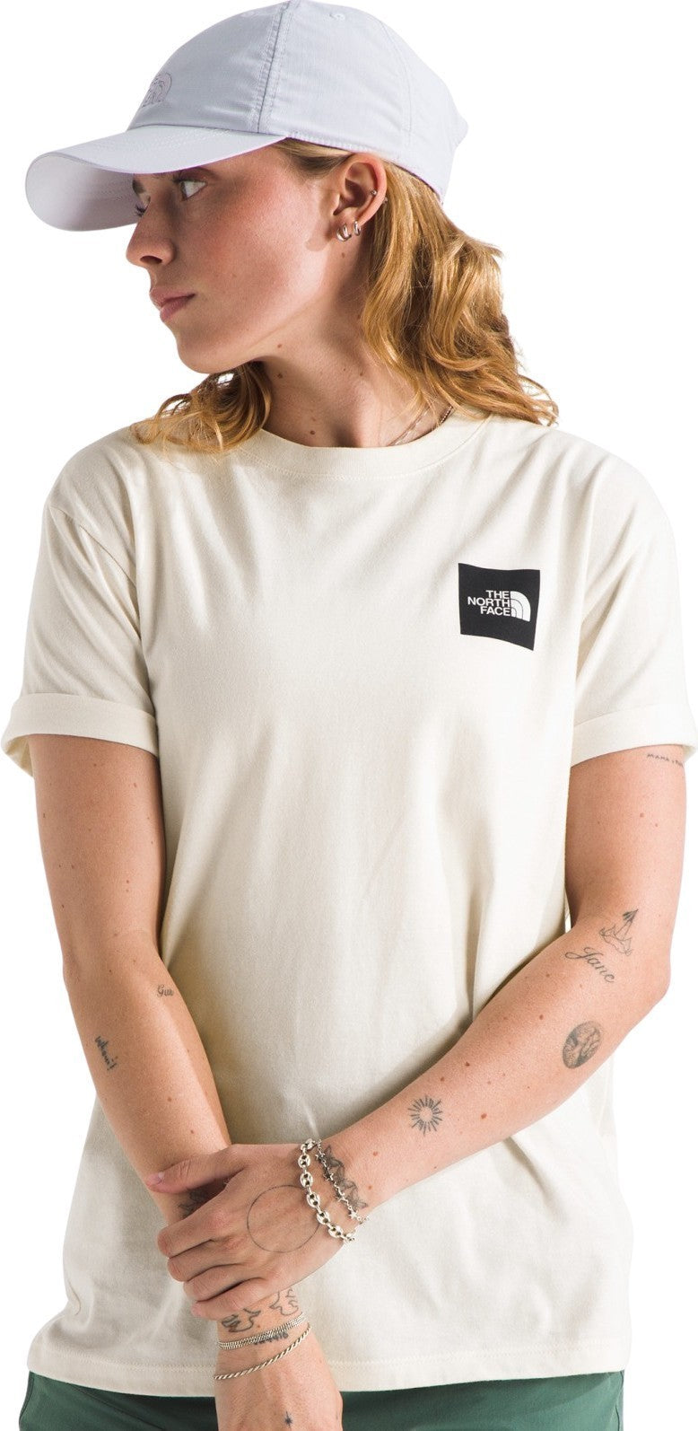 Core Box Half Dome SS Tee - Womens - white dune 1