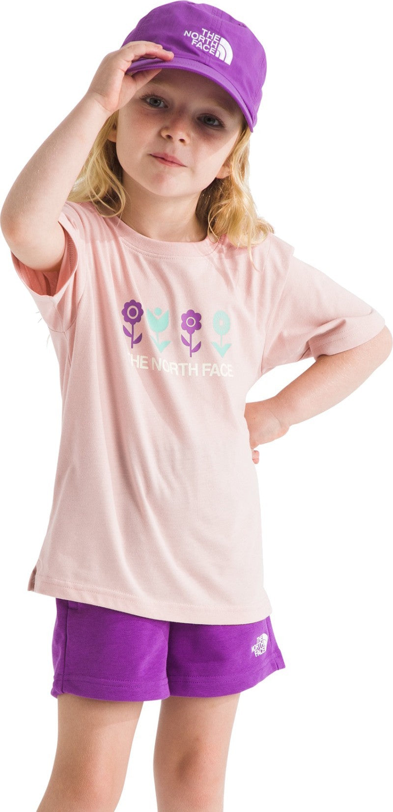 Cotton Summer Graphic Set - Kids - pink moss / grape 1