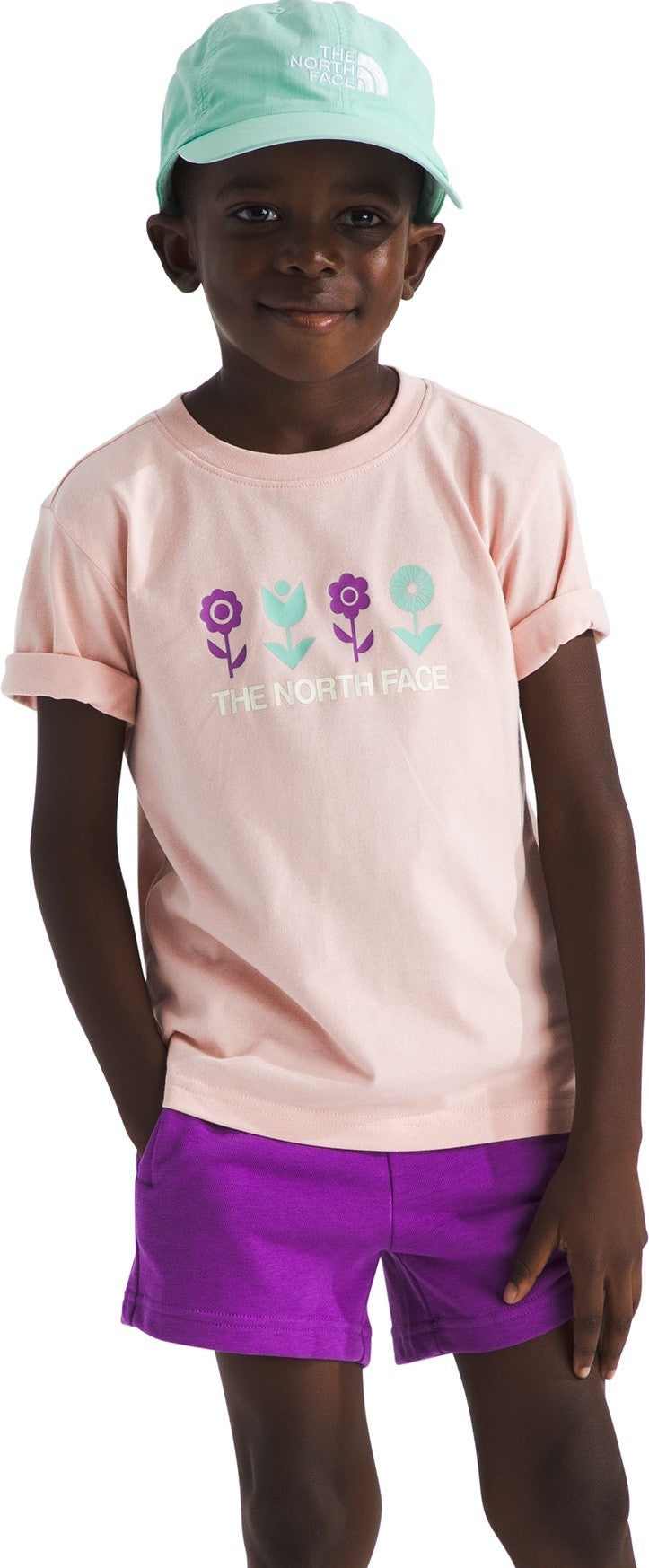 Cotton Summer Graphic Set - Kids - pink moss / grape 1