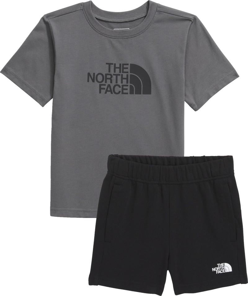 Cotton Summer Graphic Set - Kids - smoked pearl / tnf black 1
