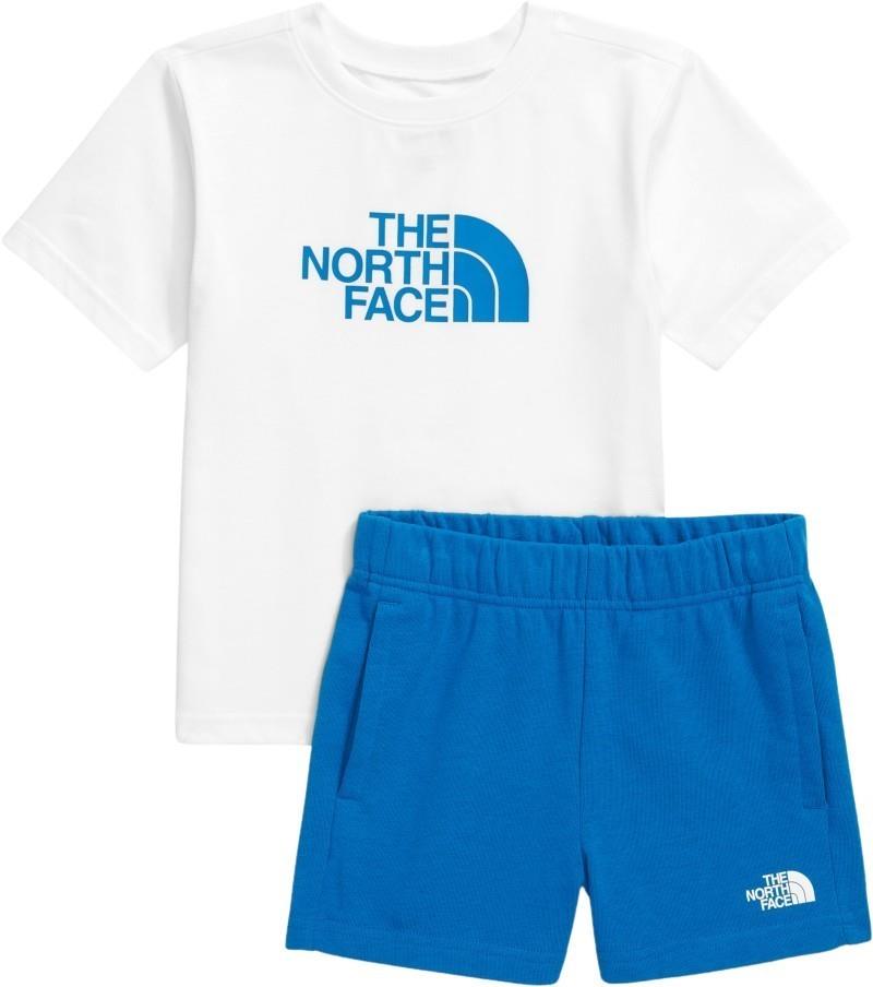Cotton Summer Graphic Set - Kids - tnf white / hero blue 1