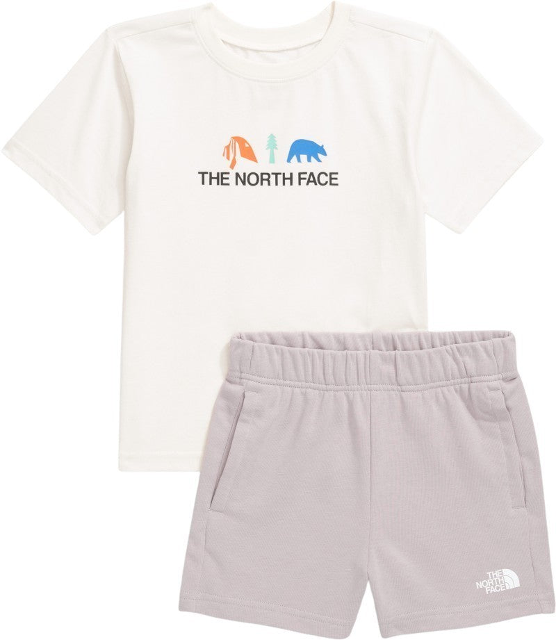 Cotton Summer Graphic Set - Kids - white dune / moonstone grey 1