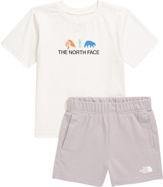 Cotton Summer Graphic Set - Kids - white dune / moonstone grey 1