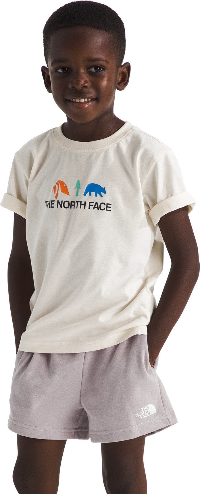 Cotton Summer Graphic Set - Kids - white dune / moonstone grey 1
