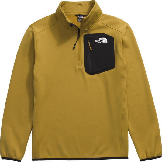 Crest 1/4 Zip - Mens - amber green / tnf black 1