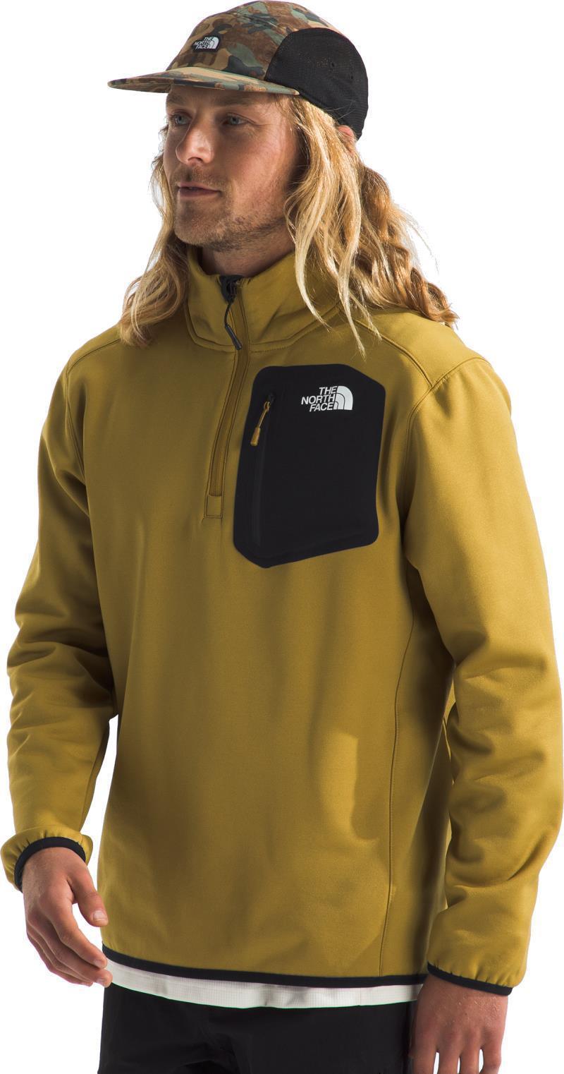 Crest 1/4 Zip - Mens - amber green / tnf black 1