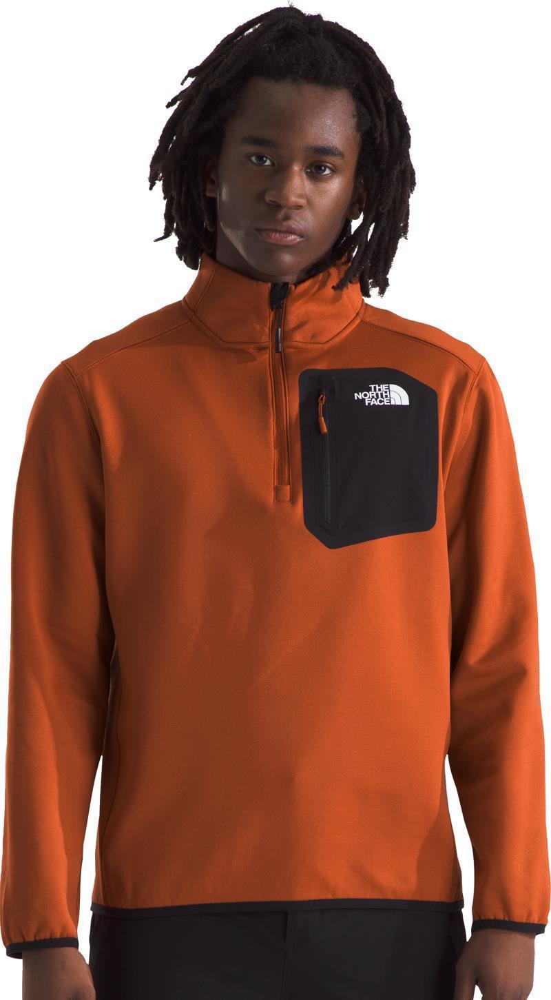 Crest 1/4 Zip - Mens - earthen copper / tnf black 1