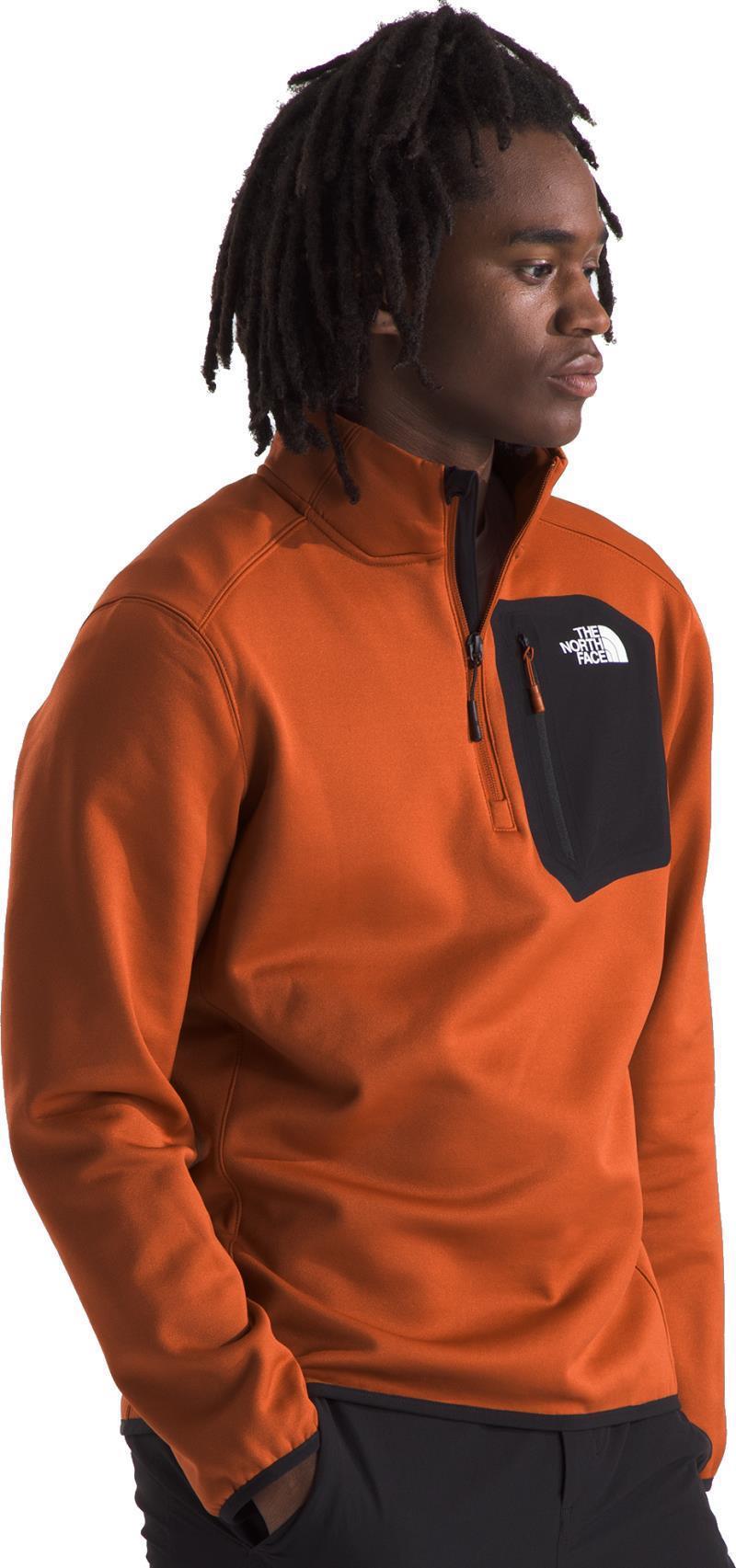 Crest 1/4 Zip - Mens - earthen copper / tnf black 1