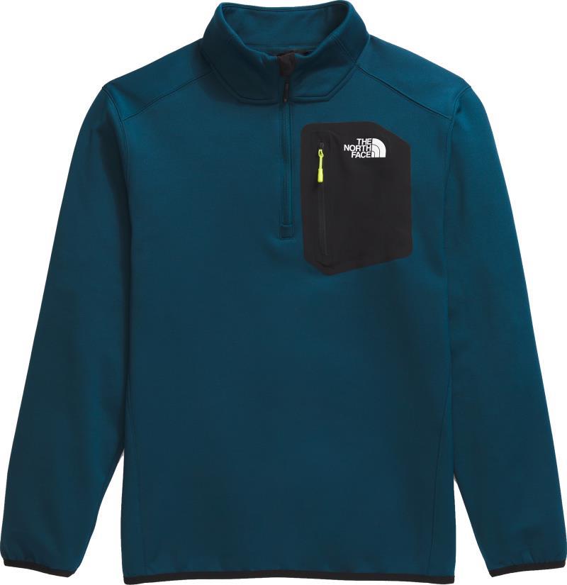 Crest 1/4 Zip - Mens - midnight petrol / tnf black 1