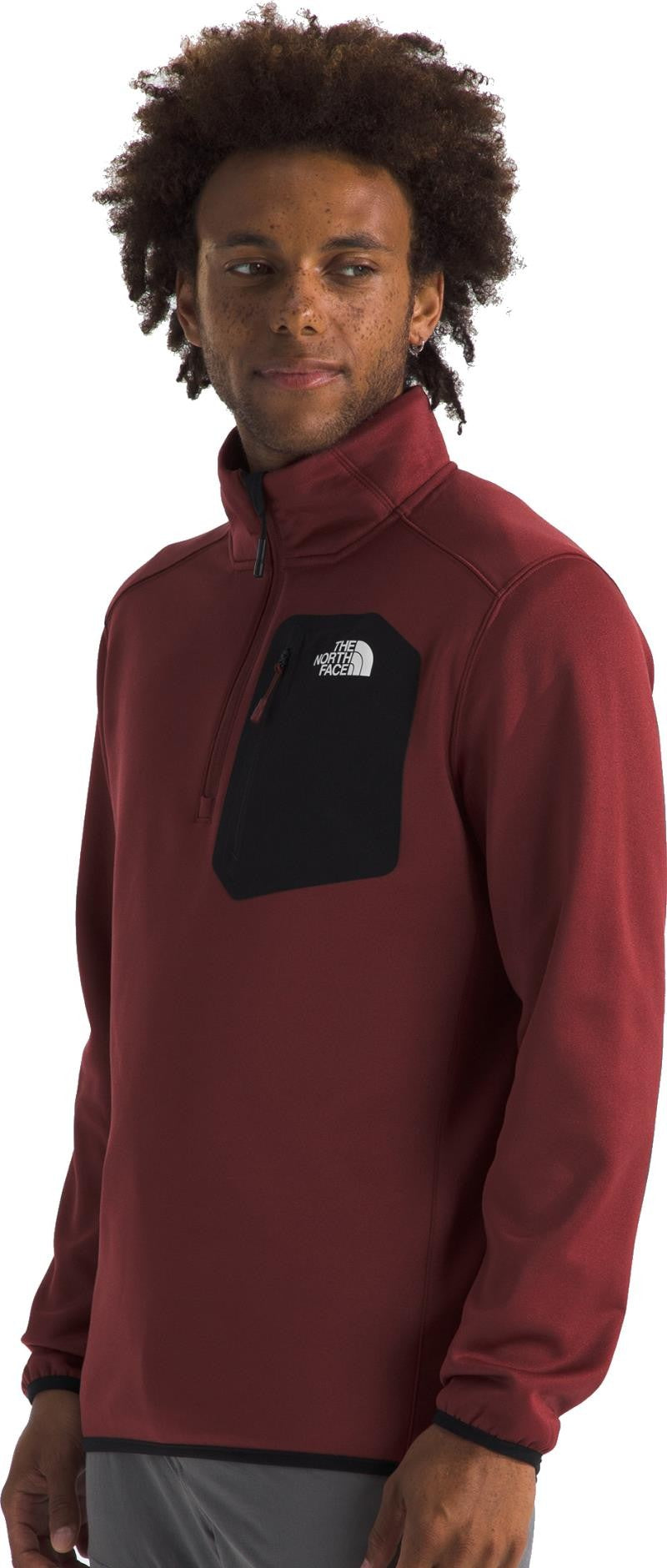 Crest 1/4 Zip - Mens - sumac / tnf black 1