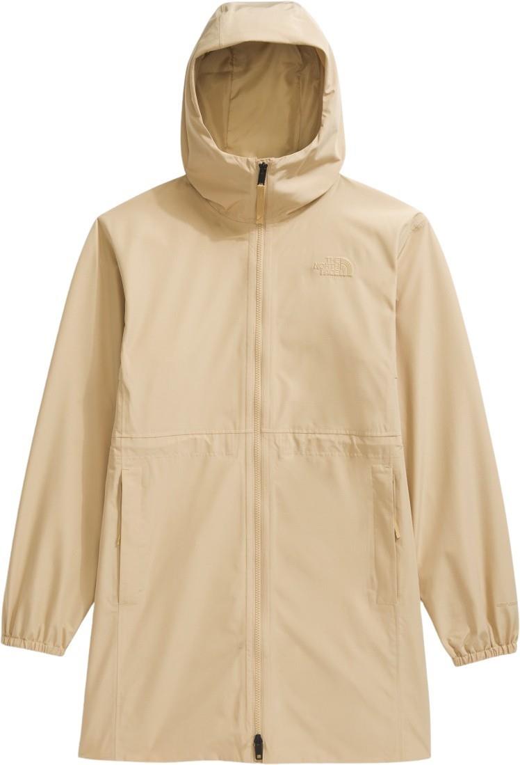 Daybreak Mid Rain Parka - Womens - khaki stone 1