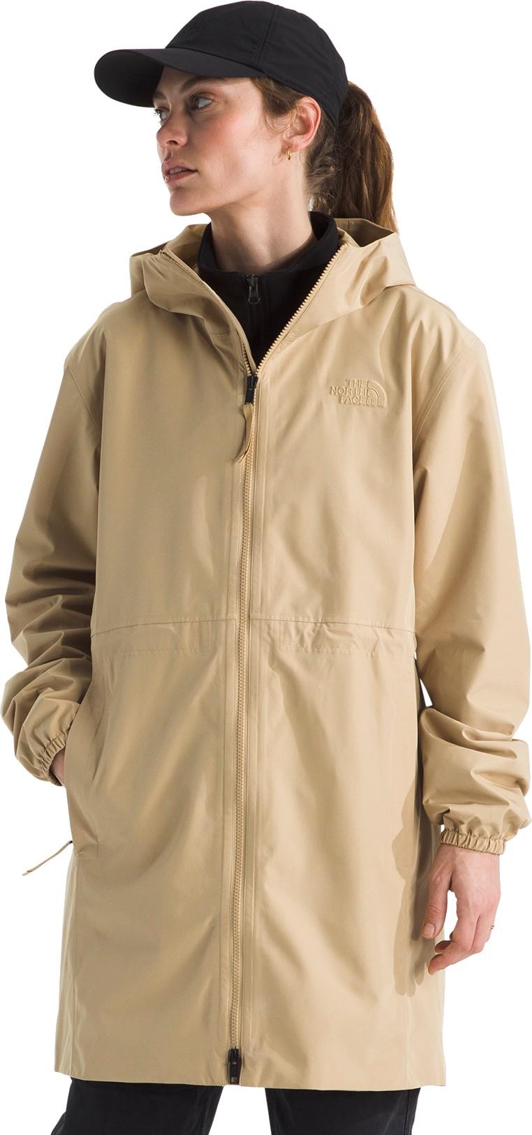 Daybreak Mid Rain Parka - Womens - khaki stone 1