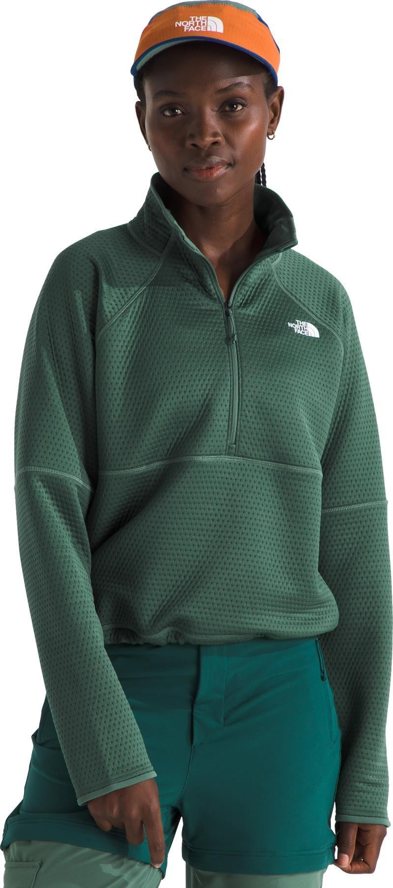 Dotknit Thermal 1/4 Zip - Womens - duck green 1