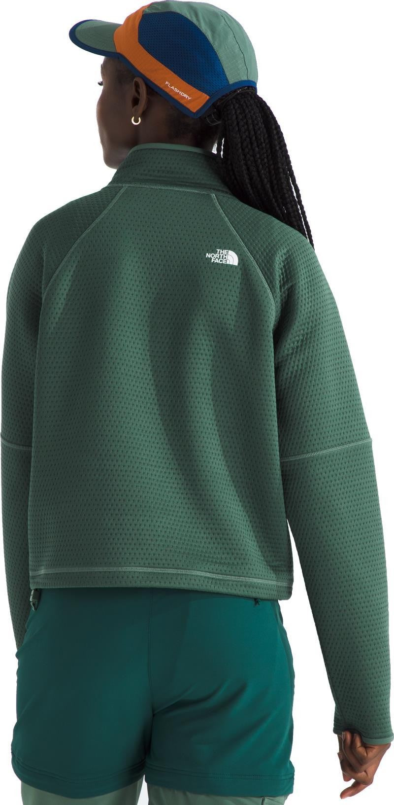 Dotknit Thermal 1/4 Zip - Womens - duck green 1