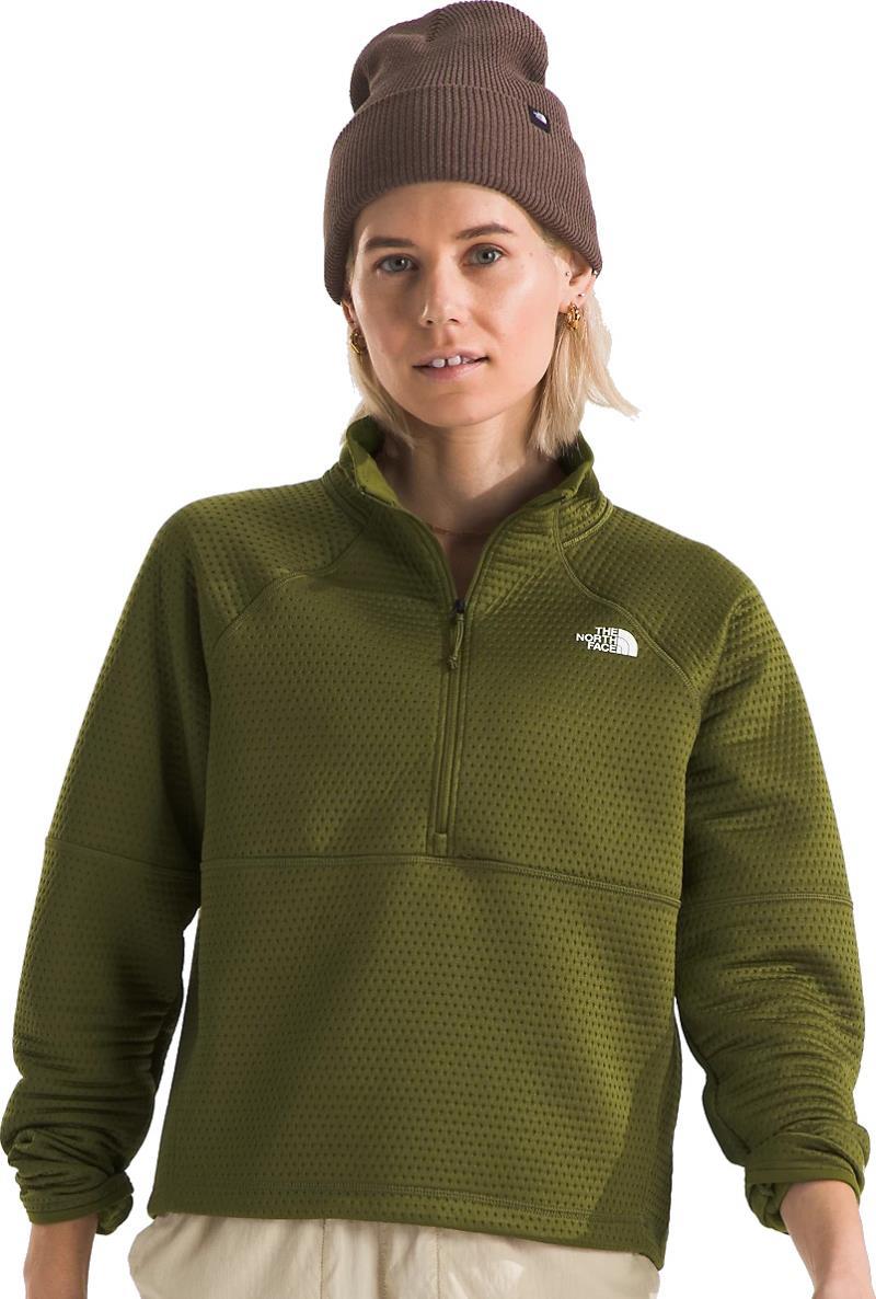 Dotknit Thermal 1/4 Zip - Womens - forest olive 1