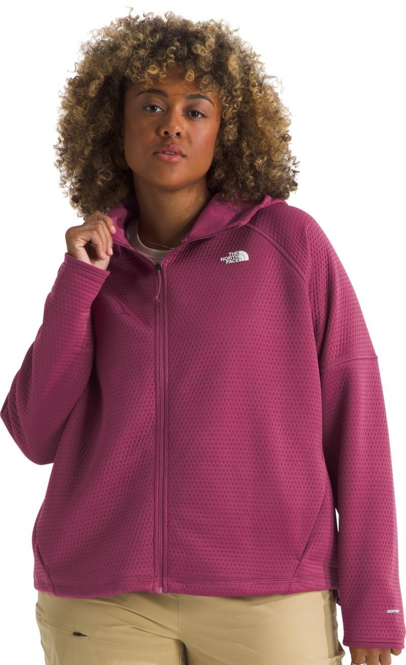 Dotknit Thermal Full Zip Hoodie, Plus - Womens - cyber berry 1