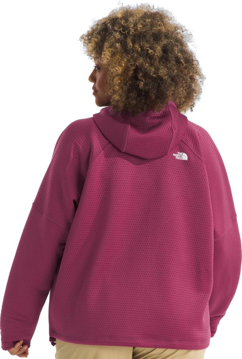 Dotknit Thermal Full Zip Hoodie, Plus - Womens - cyber berry 1
