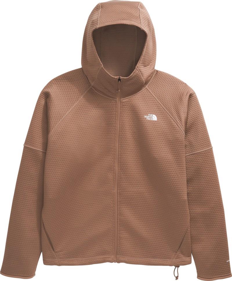 Dotknit Thermal Full Zip Hoodie, Plus - Womens - latte 1