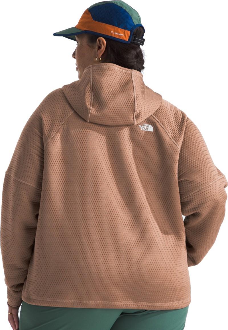 Dotknit Thermal Full Zip Hoodie, Plus - Womens - latte 1