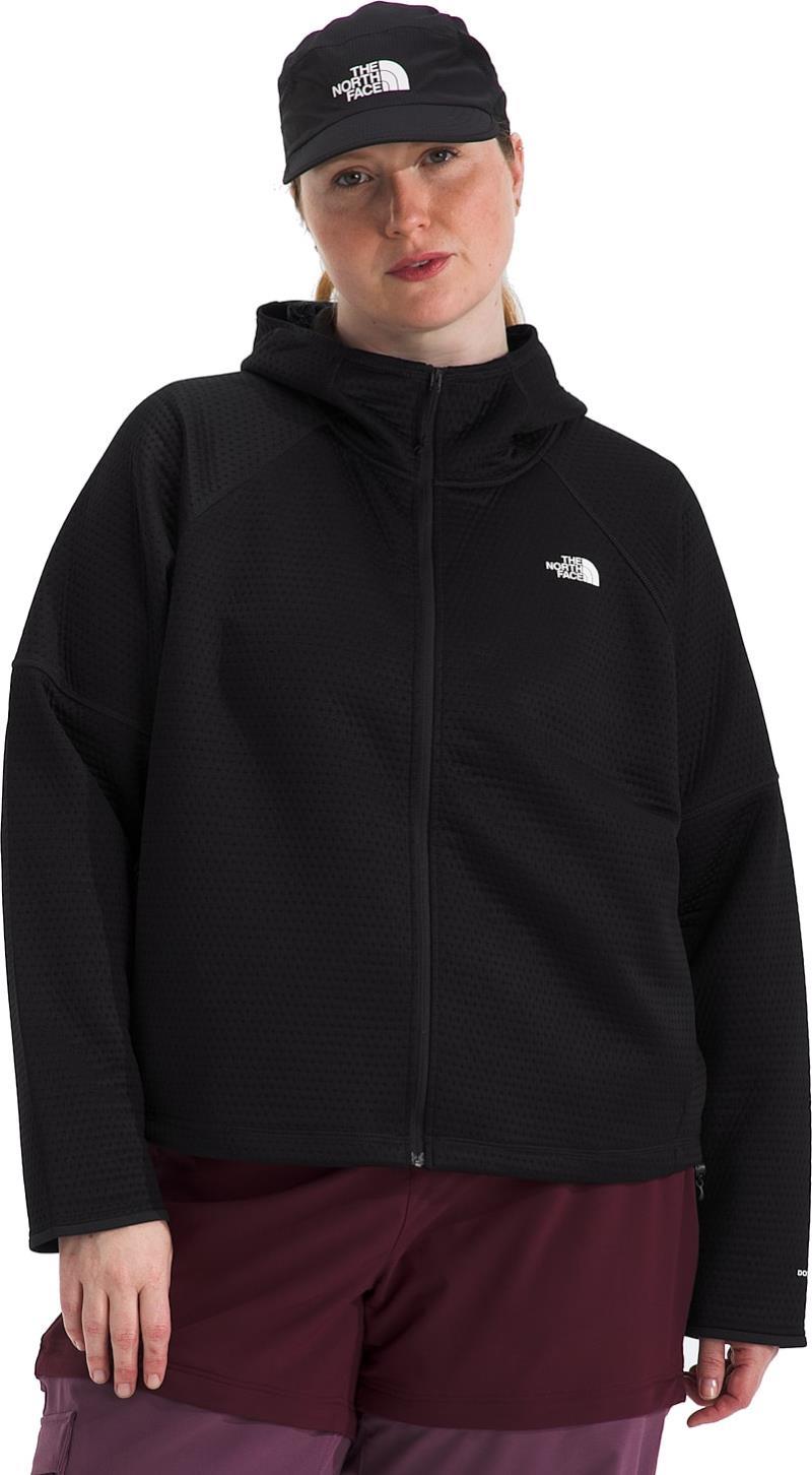 Dotknit Thermal Full Zip Hoodie, Plus - Womens - tnf black 1