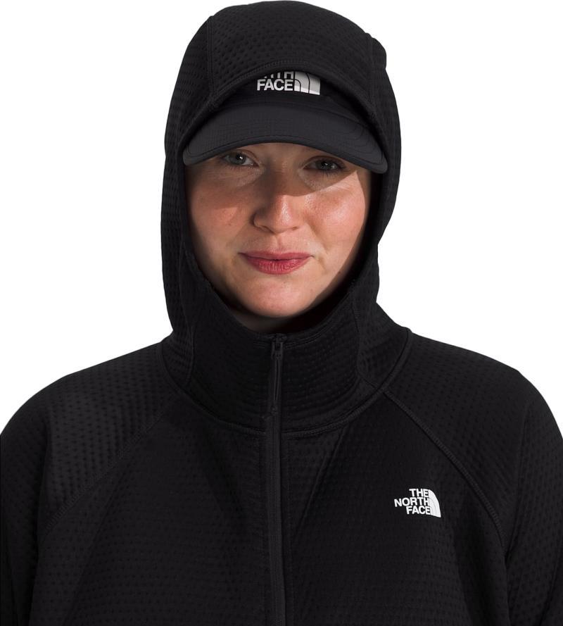 Dotknit Thermal Full Zip Hoodie, Plus - Womens - tnf black 1