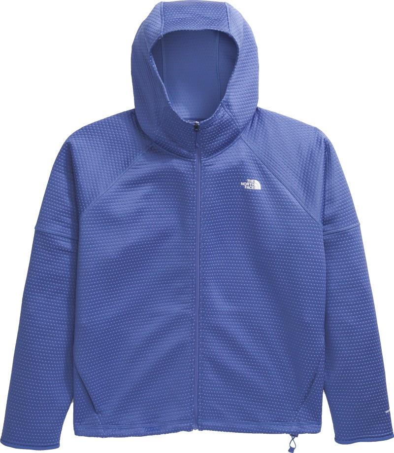 Dotknit Thermal Full Zip Hoodie, Plus - Womens - virtual blue / indigo plum 1
