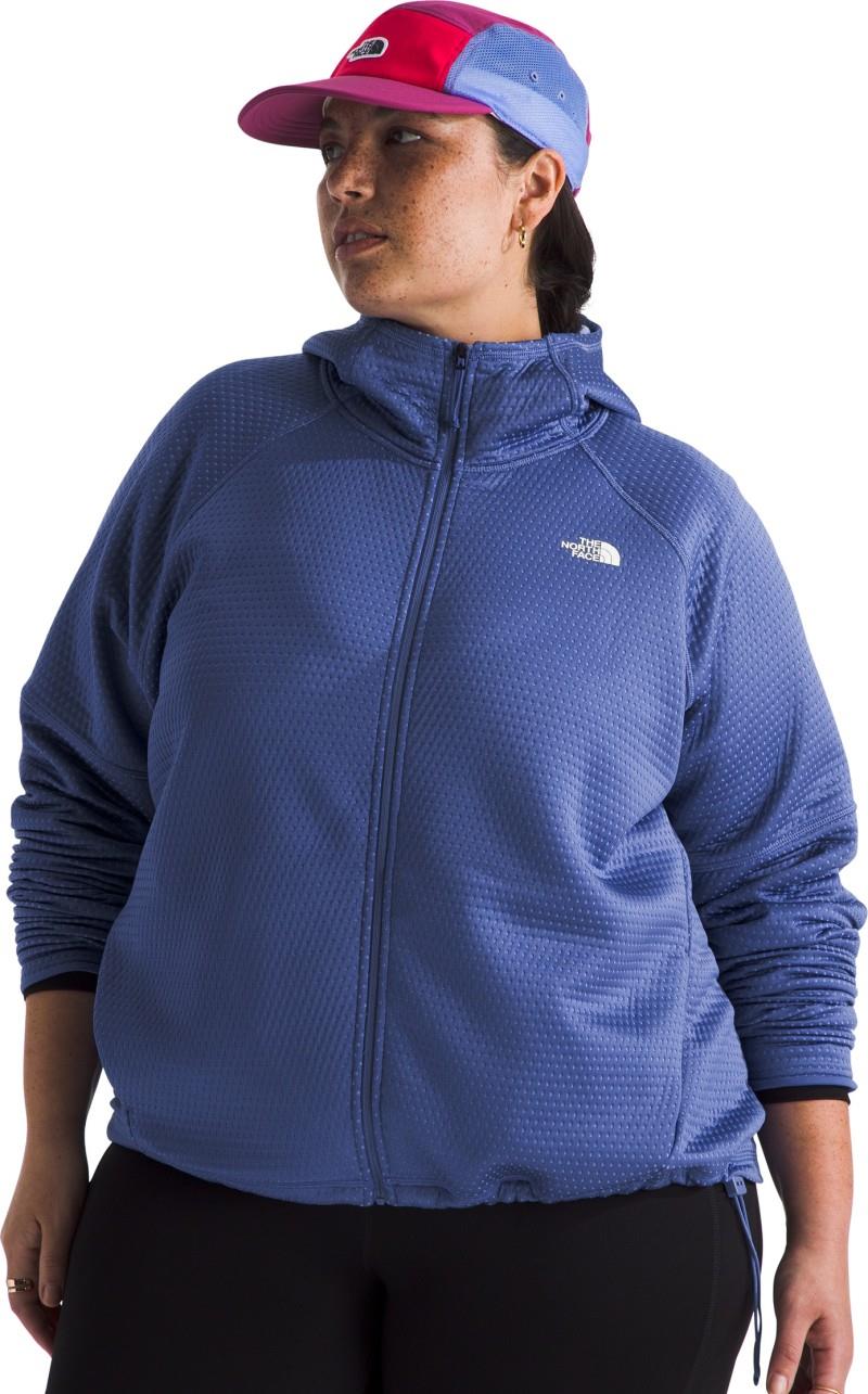 Dotknit Thermal Full Zip Hoodie, Plus - Womens - virtual blue / indigo plum 1