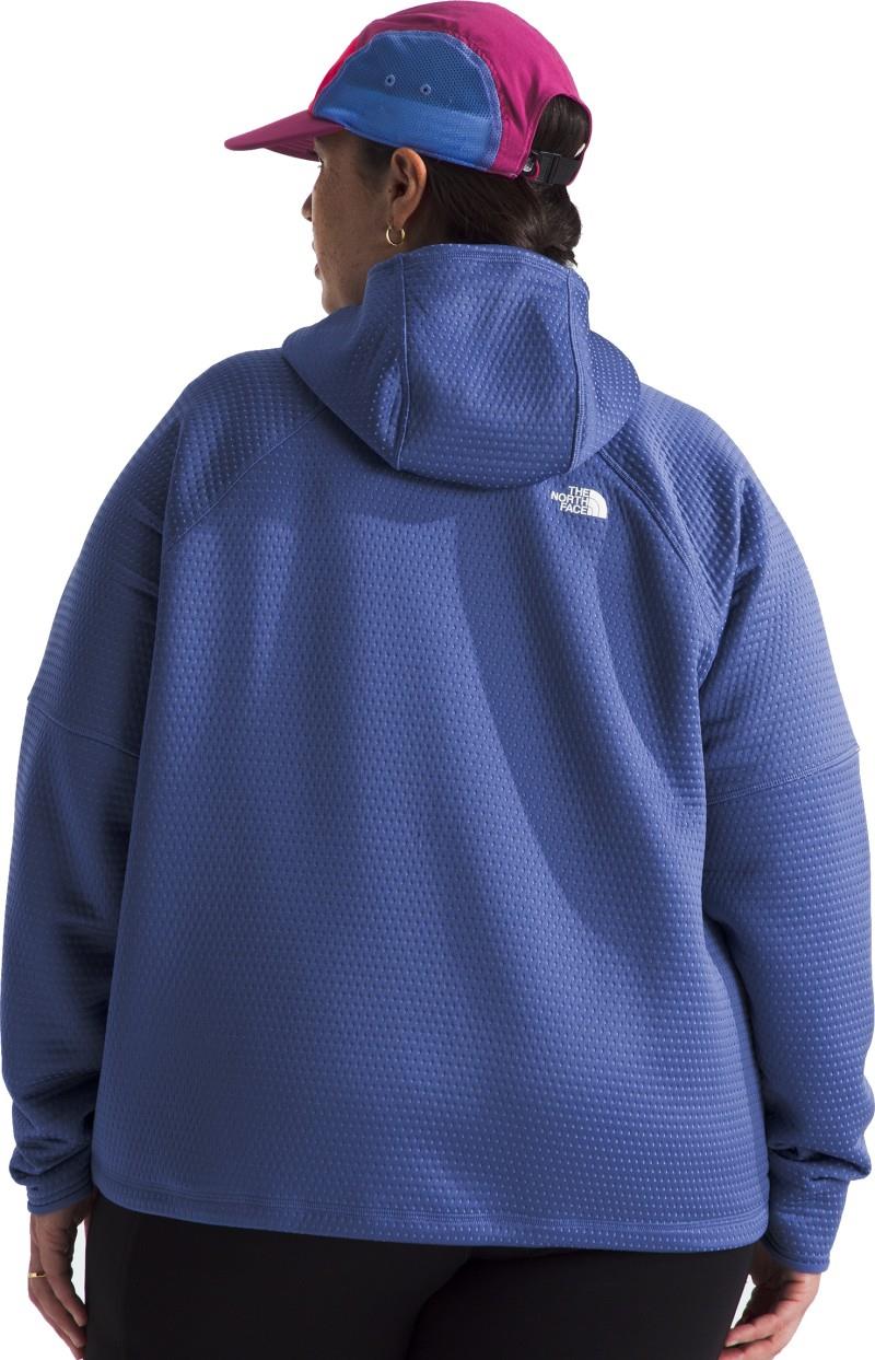 Dotknit Thermal Full Zip Hoodie, Plus - Womens - virtual blue / indigo plum 1
